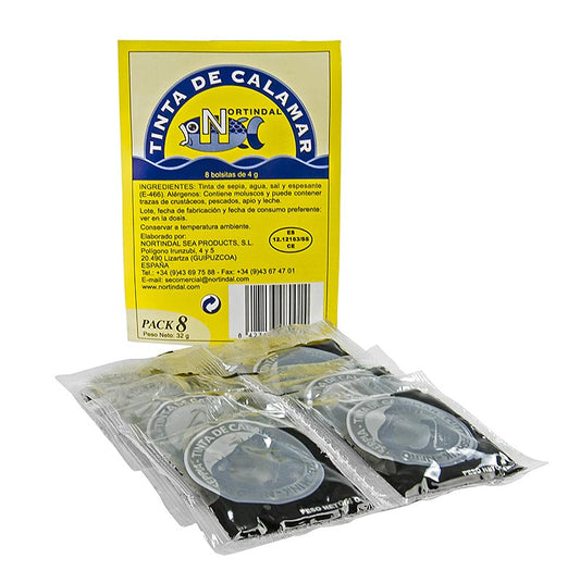 Colorant Inkfish, liquide en sachets de 32 g, emballé en 8 sachets de 4 g