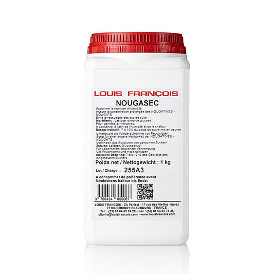 Louis Francois Nougasec - Stabilisateur pour la fabrication de délicieux nougats et nougatines, paquet de 1 kg