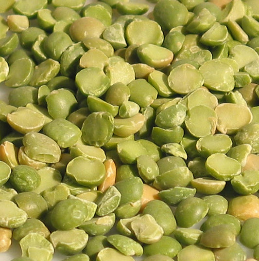 Pois verts, coupés en deux, séchés, 1 kg - Pois verts coupés en deux, séchés, de haute qualité, emballés dans un sac de 1 kg