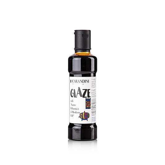 Bouteille de 250 ml de glace Carandini Crema di Balsamico, idéale pour les desserts