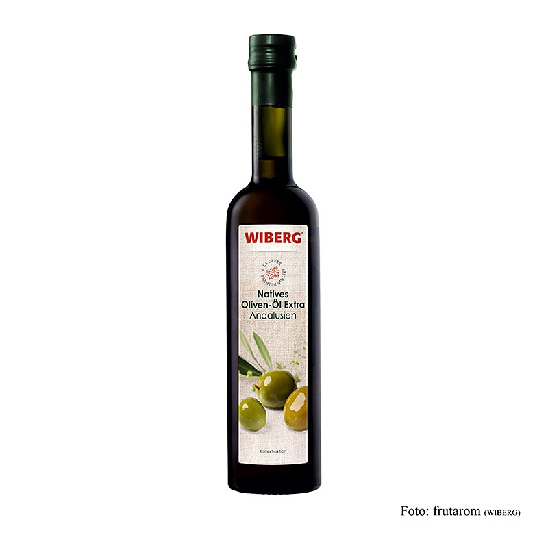 Huile d'olive extra vierge Wiberg, première pression, extraction à froid, d'Andalousie, 500 ml