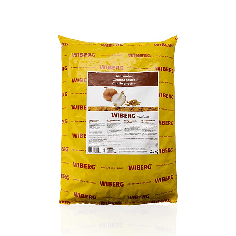 Oignons frits Wiberg tranchés en paquet de 2,5 kg