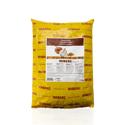 Oignons frits Wiberg tranchés en paquet de 2,5 kg