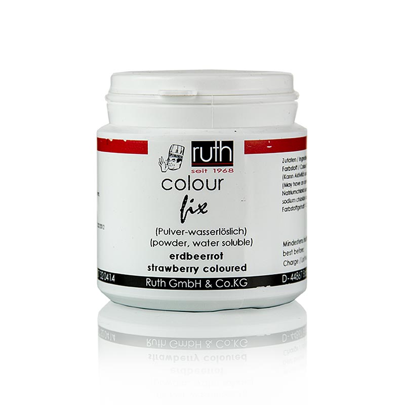 Colorant alimentaire en poudre, rouge fraise, soluble dans l'eau, 9105, Ruth, 50 g - image du produit pour la pâtisserie et la cuisine