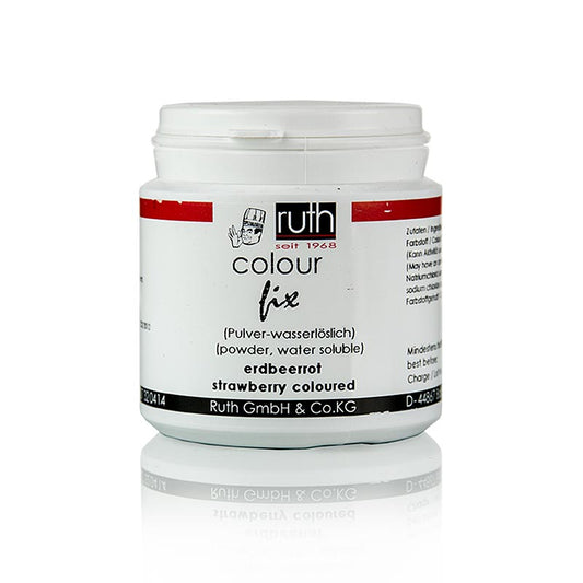 Colorant alimentaire en poudre, rouge fraise, soluble dans l'eau, 9105, Ruth, 50 g - image du produit pour la pâtisserie et la cuisine