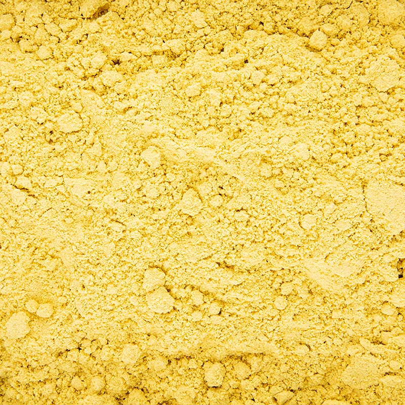 1 kilogramme de farine de moutarde jaune en sachet, idéale pour la cuisine et la pâtisserie