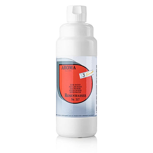 Bouteille d'eau de rose de Dreidoppel, no 317, 1 litre, pour usage culinaire