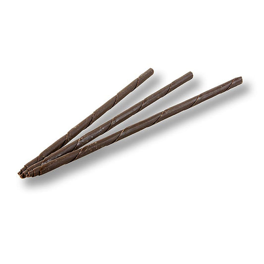 Cigares en chocolat - Panatella, noir, 20cm de long, ø 6mm, 715 g, 110 pièces - Gros cigares en chocolat noir de 20cm de long et 6mm de diamètre, emballés dans une boîte de 715g avec 110 pièces.