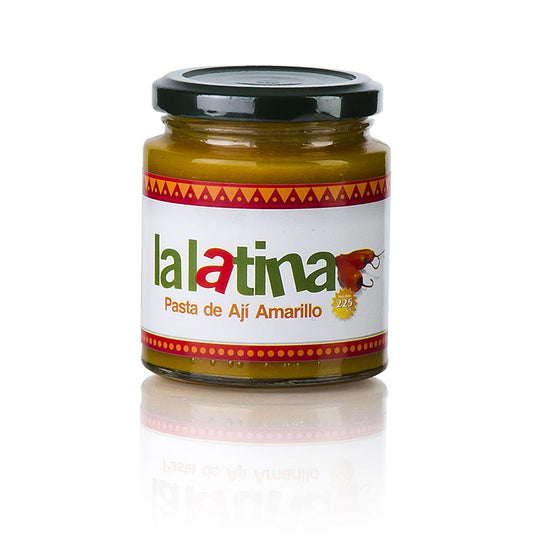 Piment jaune, Pasta de Aji Amarillo - lalatina , du Pérou, 225 g photo du produit à utiliser dans les plats péruviens