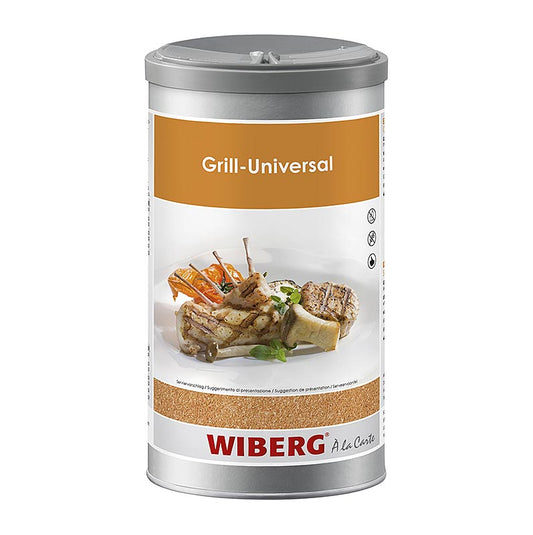 Sel d'assaisonnement en pot de 105 kg de la marque Wiberg Grill Universal