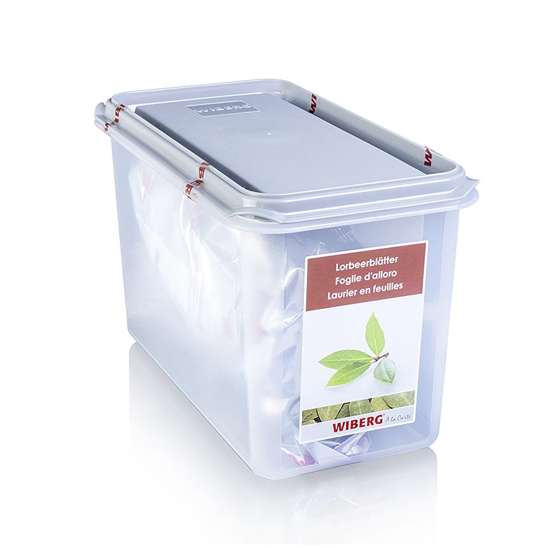 Feuilles de laurier Wiberg, entières, 300 g - Un paquet de 300 grammes de feuilles de laurier séchées de la marque Wiberg