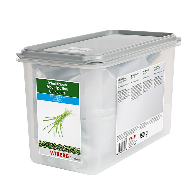 Ciboulette Wiberg, lyophilisée, 150 g - Un paquet de 150 g de ciboulette lyophilisée de la marque Wiberg