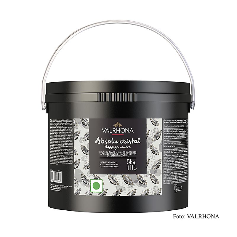 Valrhona Nappage - Absolu Cristal, moule neutre transparent, 5 kg pour la décoration de gâteaux et de desserts