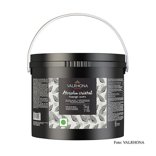 Valrhona Nappage - Absolu Cristal, moule neutre transparent, 5 kg pour la décoration de gâteaux et de desserts