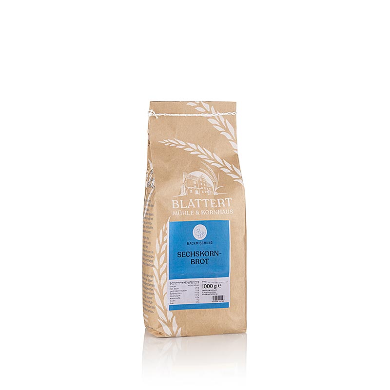 Mélange pour pain à six céréales, Blattert Mühle, 1 kg - mélange de haute qualité pour le pain artisanal à six céréales