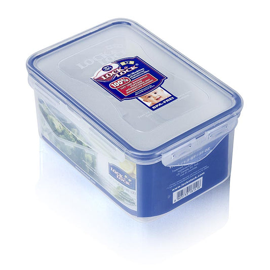 Boîte de conservation Lock & Lock, 1,1 l, rectangulaire 179x127x88mm, 1 pièce - boîte de conservation en plastique durable et hermétique pour le stockage et l'organisation des aliments