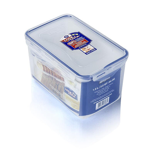 Boîte fraîcheur Lock & Lock, 1,9 l, rectangulaire 207x134x120mm, 1 pièce - boîte de conservation en plastique durable et hermétique pour aliments