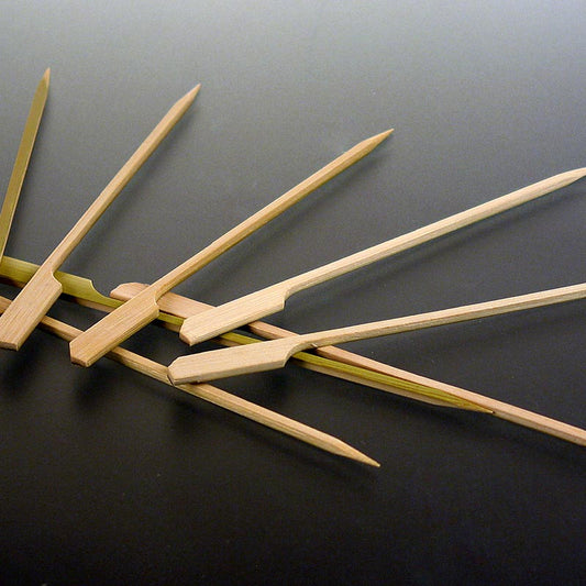 Brochettes en bambou, avec extrémité en forme de feuille, 15cm, 250 pièces, idéal pour la restauration