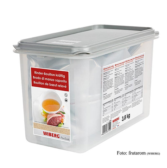 38 kg de bouillon de bœuf Wiberg, solide et adapté à 172 litres