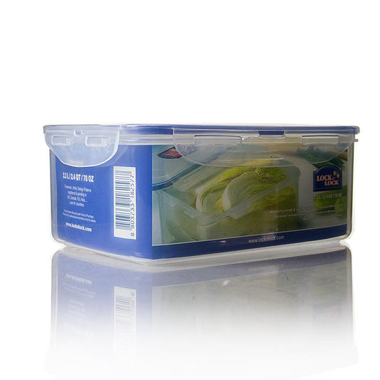 Boîte de conservation Lock & Lock, 2,3 litres, rectangulaire 232x165x95mm, 1 pièce - boîte de conservation en plastique durable avec fermeture hermétique et une capacité de 2,3 litres.