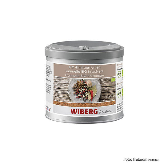 Cannelle Cassia bio moulue d'Indonésie, conditionnée en boîte de 245 g