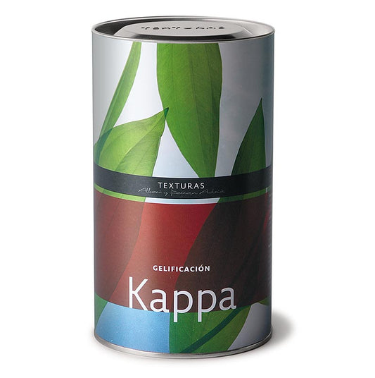 Kappa (K-carraghénane), Texturas Ferran Adrià, E 407, 400 g - photo d'un emballage contenant 400 g de Kappa (K-carraghénane) de Texturas Ferran Adrià, un additif avec le numéro E 407 pour l'utilisation dans l'industrie alimentaire.