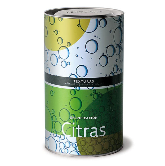 Citrate de sodium, également connu sous le nom de Citras Texturas Ferran Adrià, E 331, en emballage de 600 g, un produit pour les applications culinaires