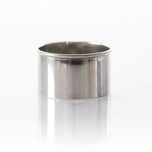 Coupe-bagues en acier inoxydable de 4 cm de diamètre, 25 cm de haut et 03 mm d'épaisseur