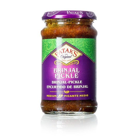 Brinjal aubergine pickle, moyen, Patak's, 312 g - illustration du produit