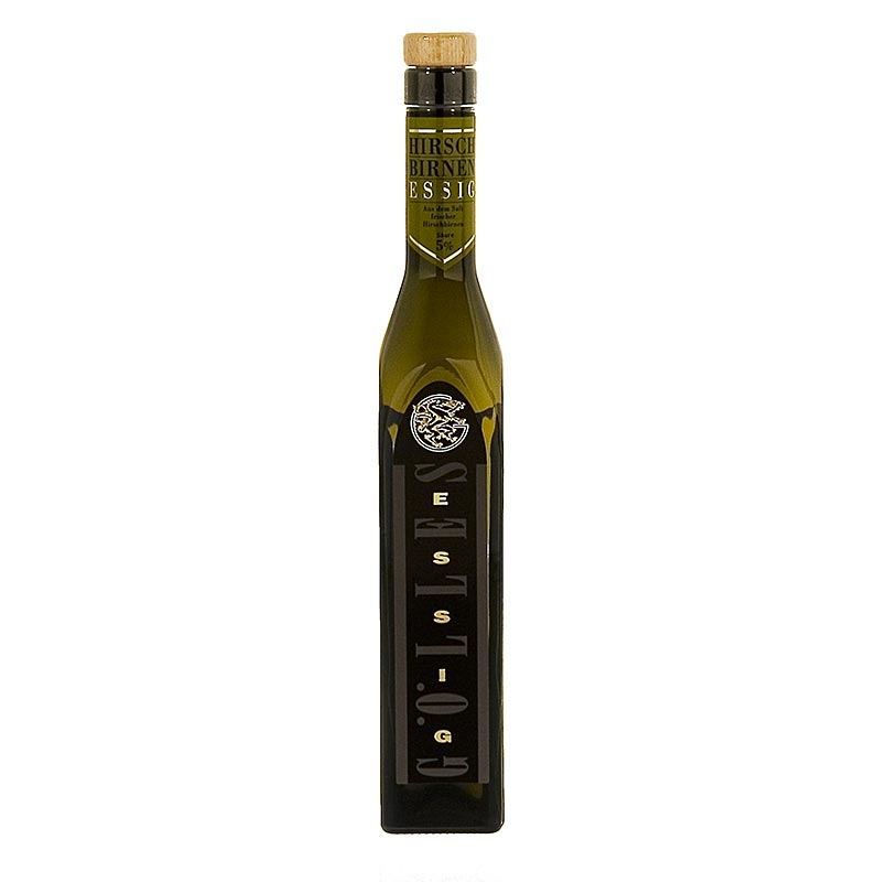 Bouteille en verre de 250 ml de vinaigre de poire de Gölles à 5% d'acidité