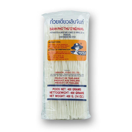 Tagliatelles de riz, 1 mm de large, 400 g - pâtes sans gluten à base de farine de riz, idéales pour de délicieux plats italiens
