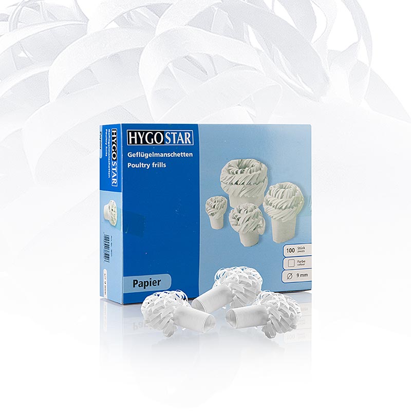 Papillotes volailles 9 mm, pour pigeons, paquet de 100 pièces
