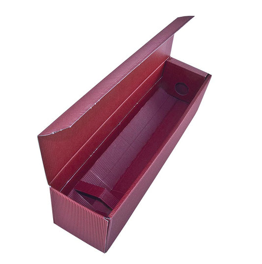 Coffret de présentation pour 1 bouteille de 0,75 l, bordeaux, modèle unique