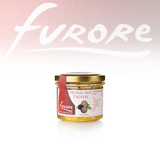 Miel d'abeille du Bregenzerwald avec morceaux de truffe d'été, Furore, 120 g - un délicieux miel aromatisé à la truffe pour une expérience culinaire unique