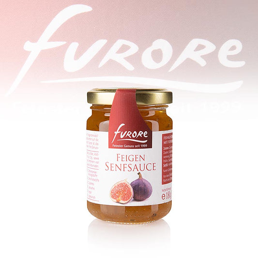 Bouteille de 130 ml de Furore Sauce aux figues et à la moutarde, un délicieux complément aux plats