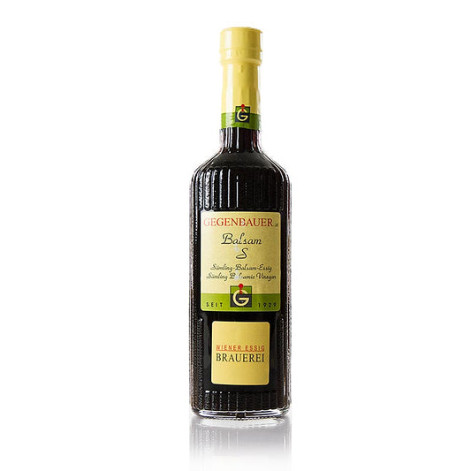 Vinaigre balsamique Balsam S, vinaigre de semis, d'une acidité de 6%, conditionné en bouteille de 250 ml