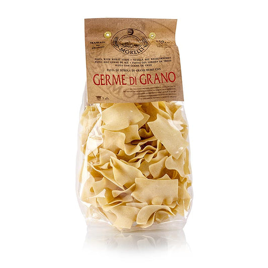 Morelli 1860 Straccetti, Germe di Grano, avec germe de blé, al Bronzo, 250 g - pâtes artisanales italiennes à base de germe de blé, parfaites pour des repas délicieux et nutritifs.