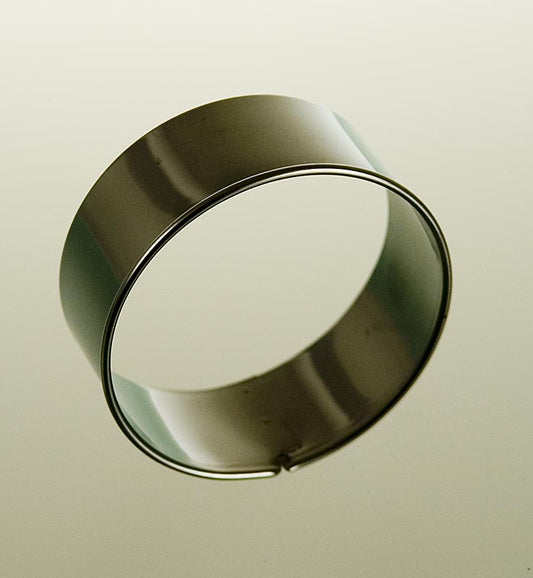 Coupe-anneau en acier inoxydable à surface lisse, 6 cm de diamètre, 25 cm de haut, 03 mm d'épaisseur, 1 pièce, parfait pour couper les gâteaux et les pâtisseries