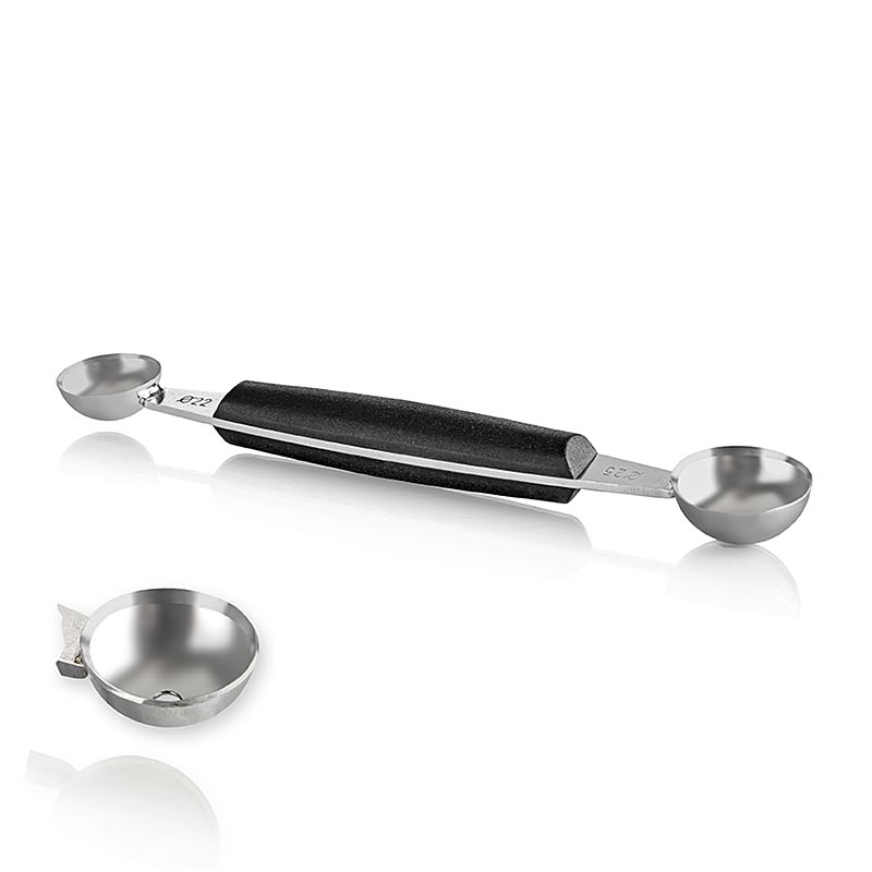 Emporte-pièce pour confectionner des boules de biscuits des deux côtés, d'une longueur de 165 cm et d'un diamètre de ø 22 mm + ø 25 mm
