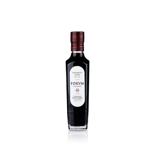 Bouteille de 250 ml de vinaigre FORVM Cabernet Sauvignon, vieilli en fûts de bois