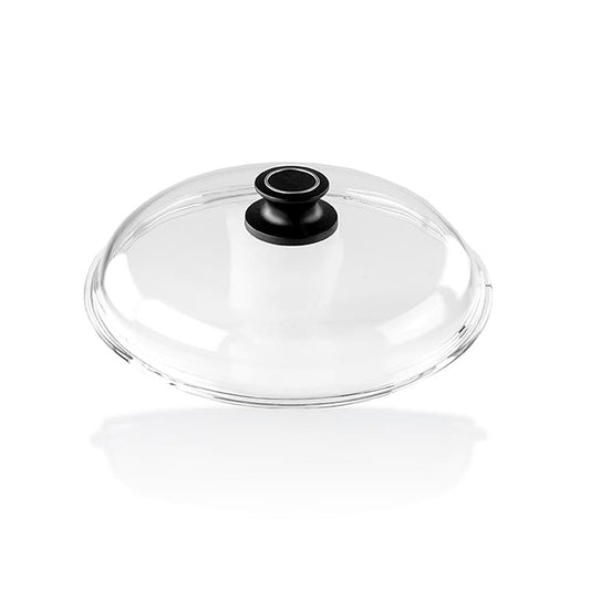 Couvercle en verre de 24 cm pour la poêle à frire/cuisine AMT Gastroguss et la poêle à frire