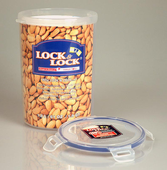 Boîte fraîcheur Lock & Lock, 1,8 l, ronde 142x186mm, 1 pc, idéal pour conserver les aliments au frais