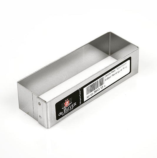 Cadre deBUYER en acier inoxydable, rectangulaire 124 x 43cm, 3cm de haut