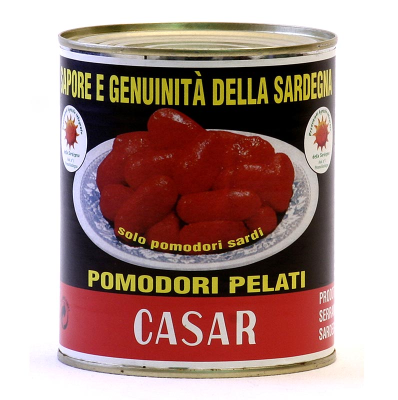 Grande boîte de 800 g de tomates entières pelées de Sardaigne