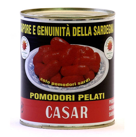 Grande boîte de 800 g de tomates entières pelées de Sardaigne