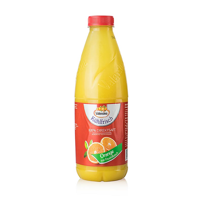 Jus d'orange, 100% jus direct, Valensina, 1 litre - jus d'orange délicieusement rafraîchissant de Valensina, pressé directement à partir d'oranges juteuses.