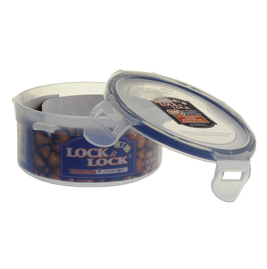 Boîte fraîche ronde Lock & Lock 300 ml, dimensions 114x55mm, 1 pièce, convient pour le stockage des aliments et le maintien de la fraîcheur
