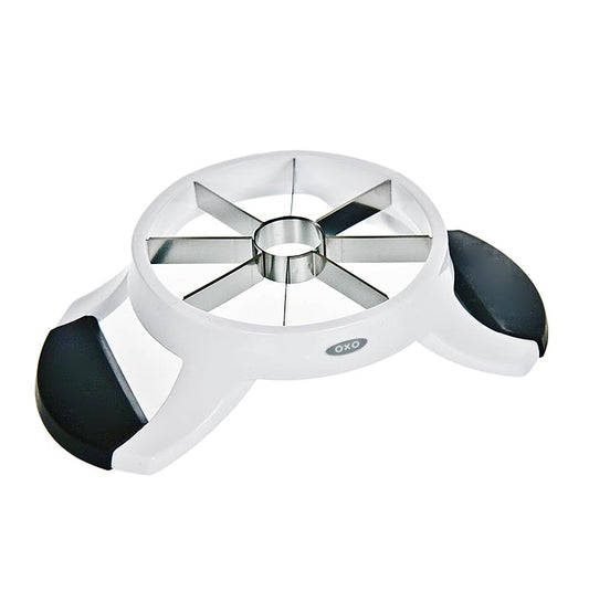 OXO - Coupe-pomme, 1 pièce, coupe-pomme en acier inoxydable pour couper facilement et rapidement les pommes en morceaux égaux