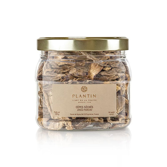 Image d'un paquet de 125 g de Ceps - Cèpes by Plantin, un délicieux produit à base de champignons à des fins culinaires.