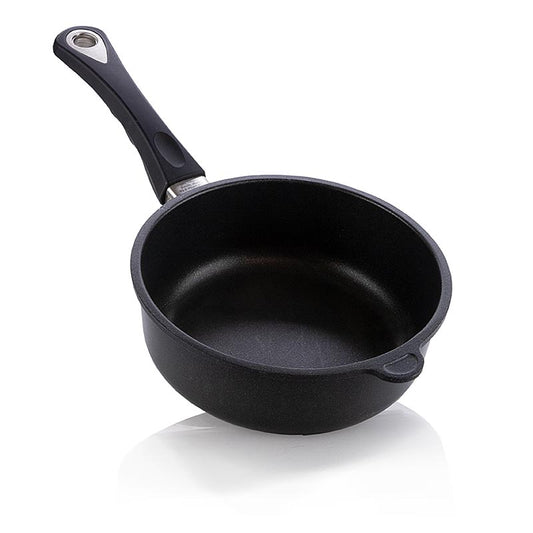 Rôtissoire de AMT Gastroguss d'un diamètre de 20 cm et d'une hauteur de 7 cm, adaptée à la préparation de plats délicieux.